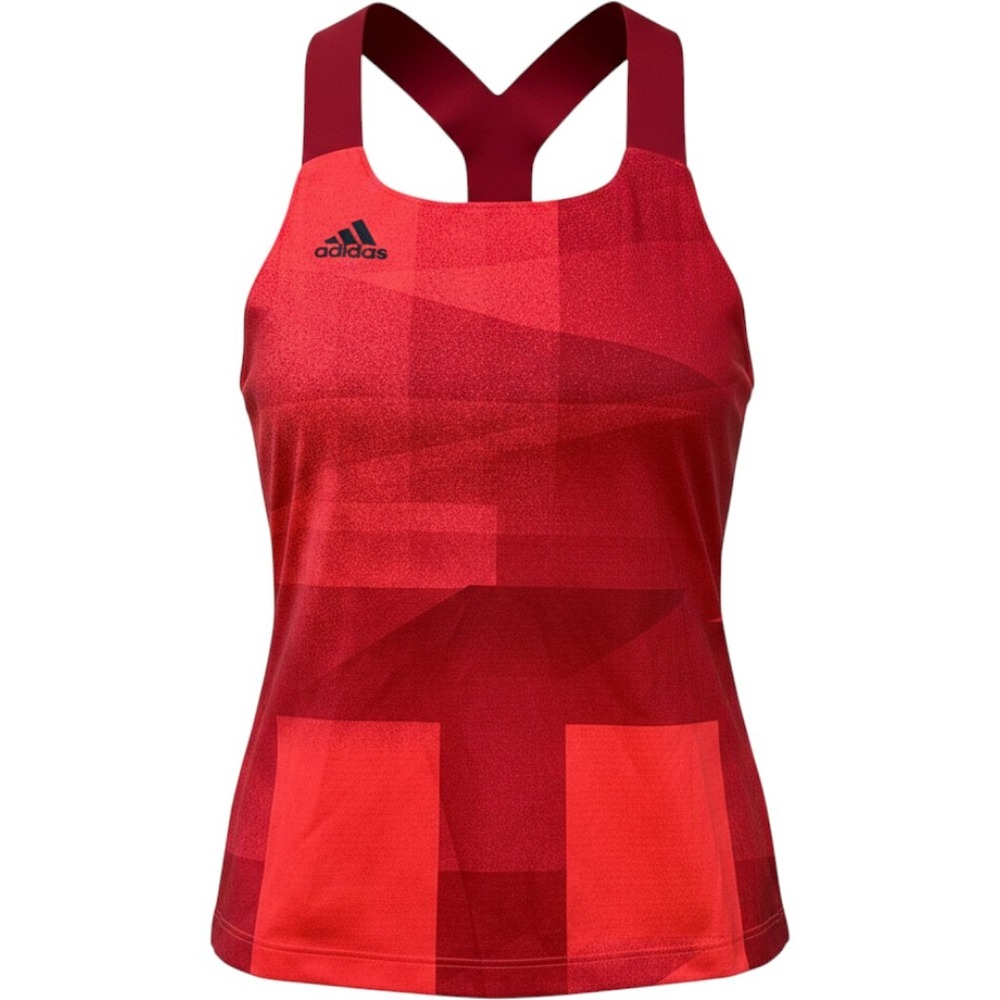 Adidas Primeblue HEAT.RDY Tennis Tank Top Red Orange H20355 Womens Small